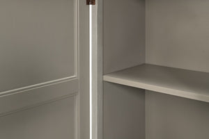 Sarreid Luciana 112" Buffet With 6 Elegant Wood Doors In St. White Finish - Premium Pine Craftsmanship Tan  R045-82w