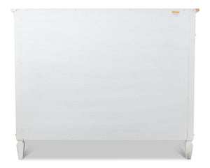 Sarreid Azzalene Dresser In White Finish With Stunning Gray Quartz Top For A Modern Bedroom Upgrade White  R054-37t15