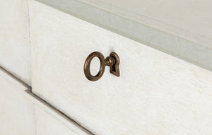 Sarreid Azzalene Dresser In White Finish With Stunning Gray Quartz Top For A Modern Bedroom Upgrade White  R054-37t15