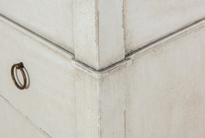 Sarreid Azzalene Dresser In White Finish With Stunning Gray Quartz Top For A Modern Bedroom Upgrade White  R054-37t15