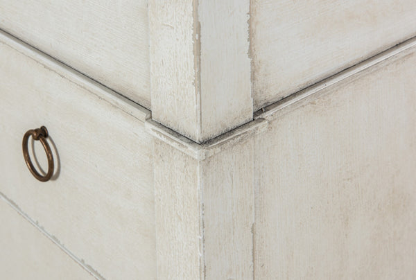 Sarreid Azzalene Dresser In White Finish With Stunning Gray Quartz Top For A Modern Bedroom Upgrade White  R054-37t15