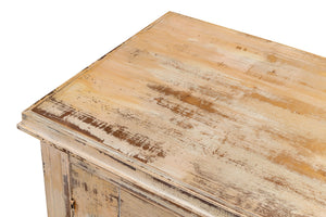 Sarreid Louis Xvi Buffet - Exquisite Antique Oak Finish, 3 Doors, 2 Adjustable Shelves, Timeless Elegance Tan  R059-64