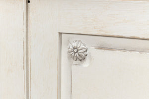 Sarreid Bellagio Sideboard 96" - Elegant Stucco White Base With Chic Grey Top For Modern Living Spaces Grey  R061-14t15