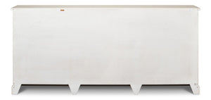Sarreid Bellagio Sideboard 96" - Elegant White Finish, Stylish Wood Design For Modern Home Storage Solutions   R061-37