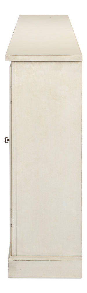 Sarreid Bellagio Sideboard 96" - Elegant White Finish, Stylish Wood Design For Modern Home Storage Solutions   R061-37