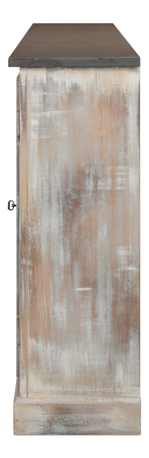 Sarreid Bellagio Sideboard 96” - Elegant Grey Oak Base With Stone Grey Top For Modern Home Décor Grey  R061-73t01