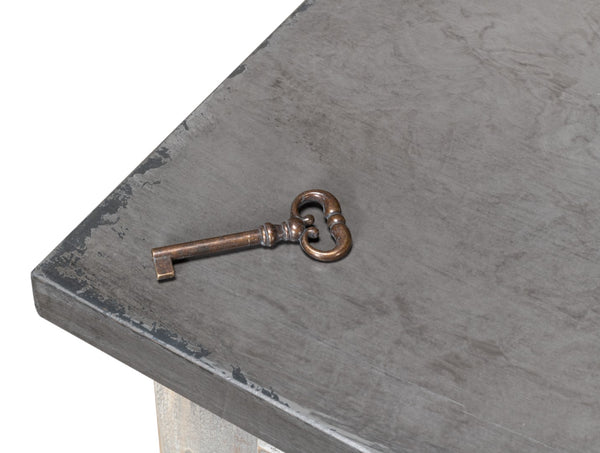 Sarreid Bellagio Sideboard 96” - Elegant Grey Oak Base With Stone Grey Top For Modern Home Décor Grey  R061-73t01