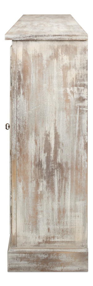 Sarreid Bellagio Sideboard 96" In Grey Oak – Stylish Storage Solution For Modern Living Spaces & Decor Grey  R061-73