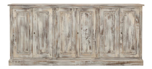 Sarreid Bellagio Sideboard 96" In Grey Oak – Stylish Storage Solution For Modern Living Spaces & Decor Grey  R061-73