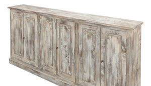 Sarreid Bellagio Sideboard 96" In Grey Oak – Stylish Storage Solution For Modern Living Spaces & Decor Grey  R061-73