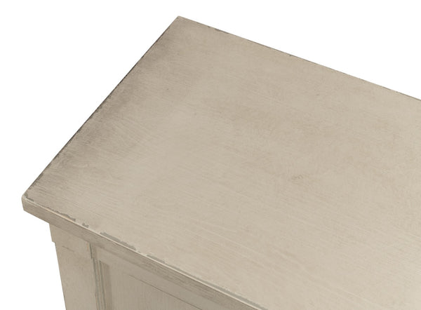 Sarreid Lionisio Buffet 75" - Stylish Washed Gray Wood With 4 Doors & 2 Adjustable Shelves For Storage Grey  R077-04w