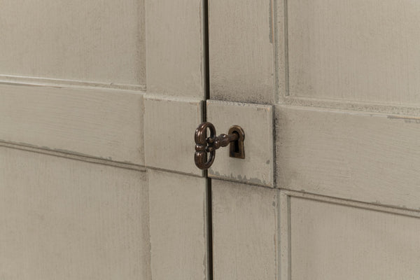 Sarreid Lionisio Buffet 75" - Stylish Washed Gray Wood With 4 Doors & 2 Adjustable Shelves For Storage Grey  R077-04w