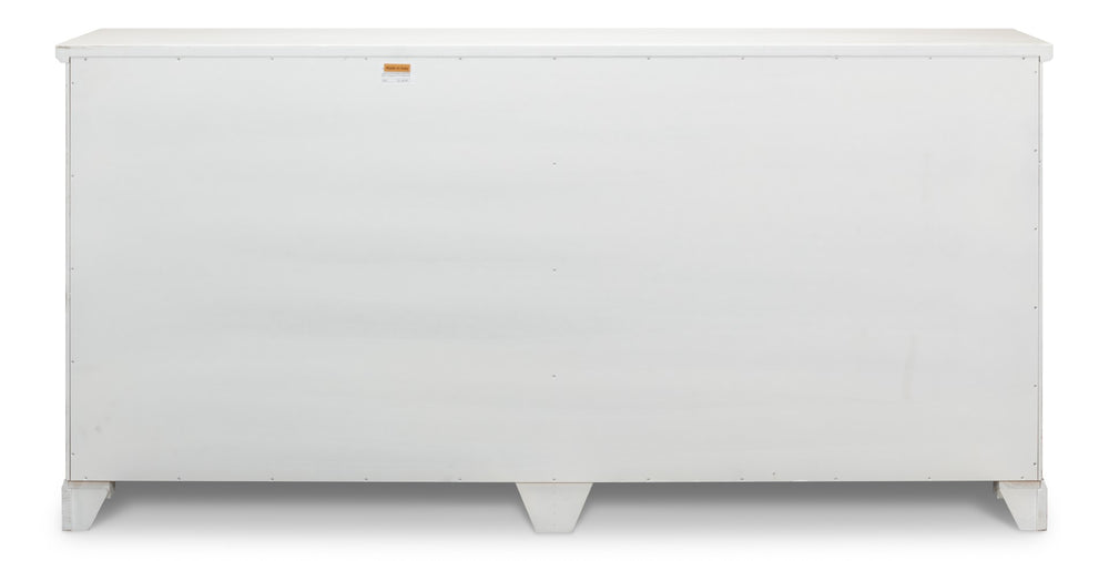 Sarreid Lionisio Buffet 75 In Cortina White Finish - Elegant Wood Buffet With 4 Stylish Doors For Storage White  R077-79w