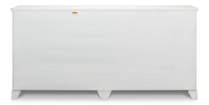 Sarreid Lionisio Buffet 75 In Cortina White Finish - Elegant Wood Buffet With 4 Stylish Doors For Storage White  R077-79w