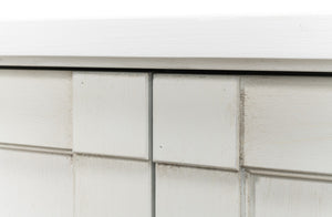 Sarreid Lionisio Buffet 75 In Cortina White Finish - Elegant Wood Buffet With 4 Stylish Doors For Storage White  R077-79w