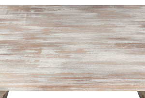 Sarreid Lionisio Trestle Table In Grey Oak - Stylish, Durable Wooden Design Perfect For Modern Dining Spaces Grey  R085-73