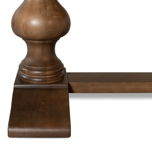 Sarreid Lionisio Trestle Table With Driftwood Finish - Rustic Charm For Your Dining Room Or Kitchen Decor Brown  R085-78