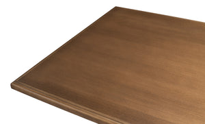 Sarreid Lionisio Trestle Table With Driftwood Finish - Rustic Charm For Your Dining Room Or Kitchen Decor Brown  R085-78