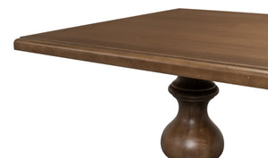 Sarreid Lionisio Trestle Table With Driftwood Finish - Rustic Charm For Your Dining Room Or Kitchen Decor Brown  R085-78