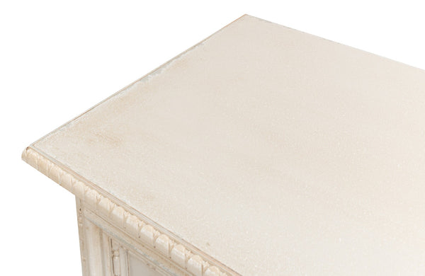 Sarreid 2 Door Sideboard In Bright Lime & White - Stylish Storage With Adjustable Shelf & Tulipwood Accent Beige  R229-69