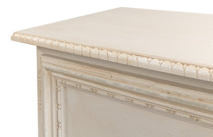 Sarreid 2 Door Sideboard In Bright Lime & White - Stylish Storage With Adjustable Shelf & Tulipwood Accent Beige  R229-69