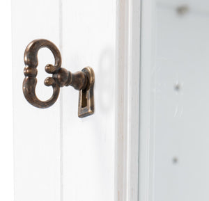 Sarreid Center Media Unit & Hutch - Elegant Solid Pine Design In Cortina White For Stylish Living Spaces White  R242-79