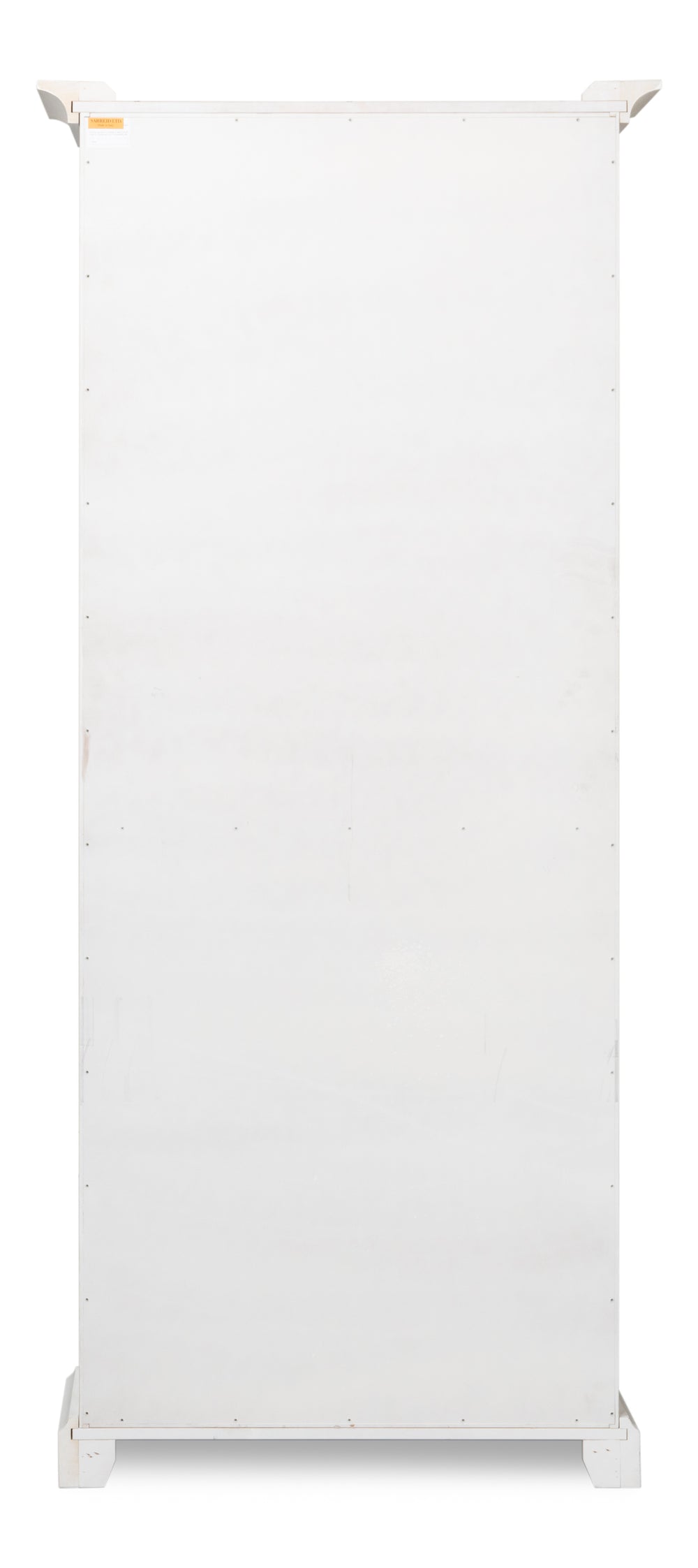 Sarreid Bookcase With Doors - Elegant Cortina White Solid Pine Design For Stylish Home Organization White  R244-79