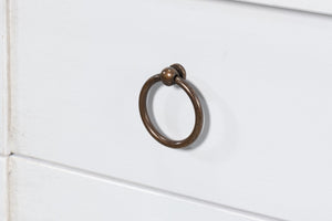 Sarreid Media Console Cortina White - Elegant Solid Pine Design For Stylish Living Room Storage Solutions White  R245-79