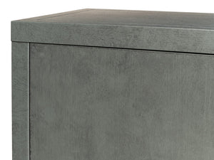 Sarreid Blanco 4 Door Buffet In Elegant Stone Grey - Stylish Mdf With Adjustable Shelves & Ash Veneer Design Grey  R247-01
