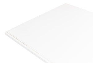 Sarreid Lionisio Trestle Table In Cortina White Finish - Solid Poplar Base With Elegant Veneered Top Design White  R248-79