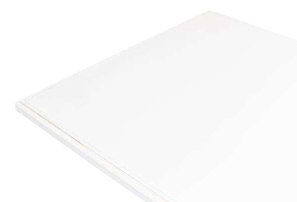 Sarreid Lionisio Trestle Table In Cortina White Finish - Solid Poplar Base With Elegant Veneered Top Design White  R248-79