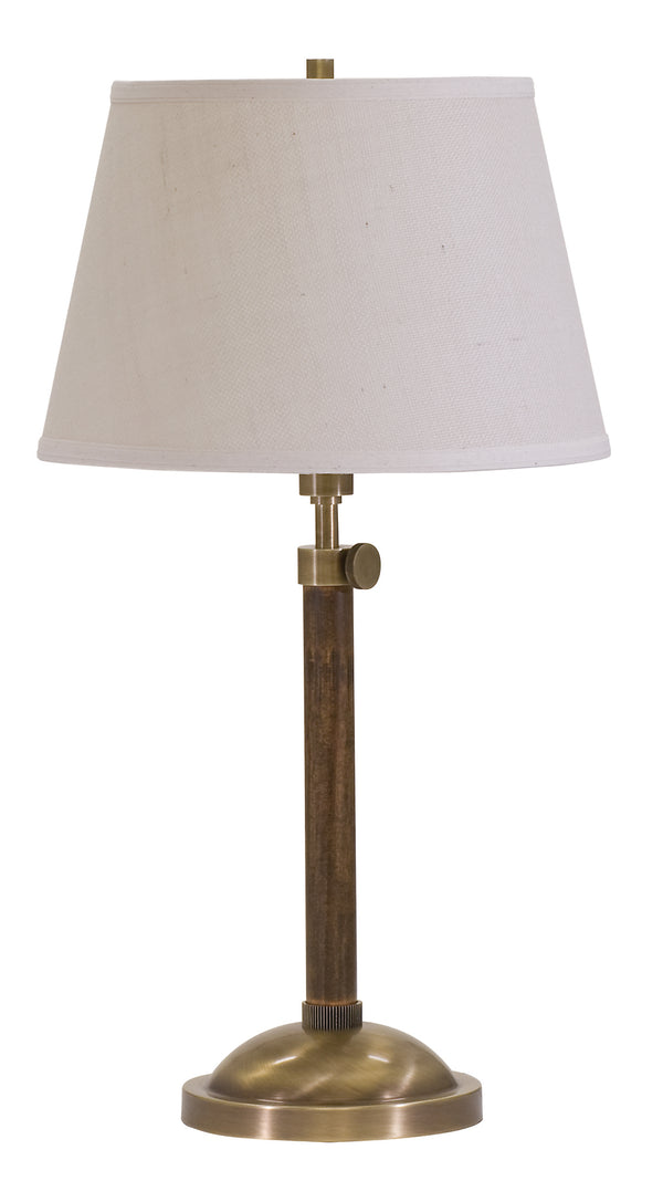 House Of Troy Richmond Adjustable Table Lamps With Elegant Walnut Column Design For Stylish Home Lighting Antique Brass Metal R450-ab