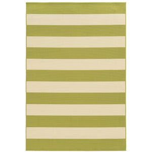Oriental Weavers Riviera Geometric Stripe Polypropylene Area Rug for Indoor Outdoor Patios and Living Rooms R4768E259396ST