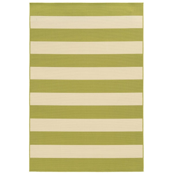 Oriental Weavers Riviera Geometric Stripe Polypropylene Area Rug for Indoor Outdoor Patios and Living Rooms R4768E259396ST