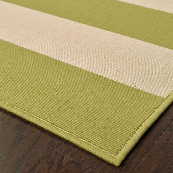 Oriental Weavers Riviera Geometric Stripe Polypropylene Area Rug for Indoor Outdoor Patios and Living Rooms R4768E259396ST
