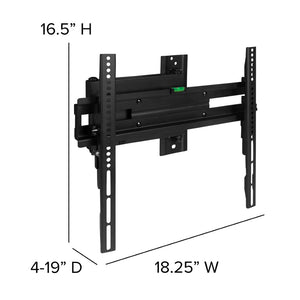 English Elm FLASH MOUNT Full Motion TV Wall Mount - Heavy-Duty Steel, Easy Install, Fits Most 32"-55" TVs, 55LB Capacity Black In Stock. Usually ships in 24 - 48 business hours RA-MP005-GG