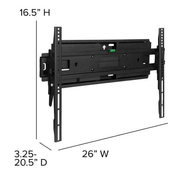 English Elm FLASH MOUNT Full Motion TV Wall Mount - Heavy-Duty Steel, Easy Install, Fits Most 32"-55" TVs, 55LB Capacity Black In Stock. Usually ships in 24 - 48 business hours RA-MP006-GG