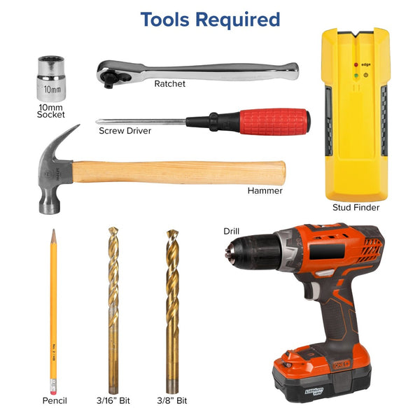 English Elm FLASH MOUNT Full Motion TV Wall Mount - Heavy-Duty Steel, Easy Install, Fits Most 32"-55" TVs, 55LB Capacity Black In Stock. Usually ships in 24 - 48 business hours RA-MP006-GG