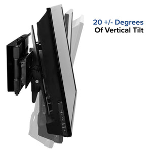 English Elm FLASH MOUNT Full Motion TV Wall Mount - Heavy-Duty Steel, Easy Install, Fits Most 32"-55" TVs, 55LB Capacity Black In Stock. Usually ships in 24 - 48 business hours RA-MP006-GG