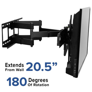 English Elm FLASH MOUNT Full Motion TV Wall Mount - Heavy-Duty Steel, Easy Install, Fits Most 32"-55" TVs, 55LB Capacity Black In Stock. Usually ships in 24 - 48 business hours RA-MP006-GG