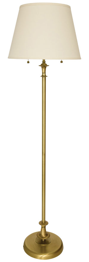 House Of Troy Randolph Elegant Twin Pull Socket Floor Lamps - Timeless Design For Any Home Décor Style Antique Brass Metal Ra300-ab