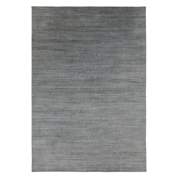 Amer Rugs Raffia Hand-woven Striped Area Rug - Luxurious New Zealand Wool With Art Silk For Elegant Decor Silver Wool, Viscose Raf20203