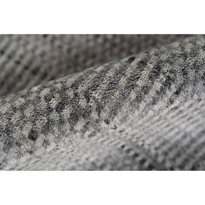 Amer Rugs Raffia Hand-woven Striped Area Rug - Luxurious New Zealand Wool With Art Silk For Elegant Decor Silver Wool, Viscose Raf20203