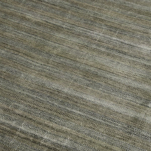 Amer Rugs Raffia Hand-woven Striped Area Rug - Luxurious New Zealand Wool With Art Silk For Elegant Decor Silver Gray Wool, Viscose Raf50203