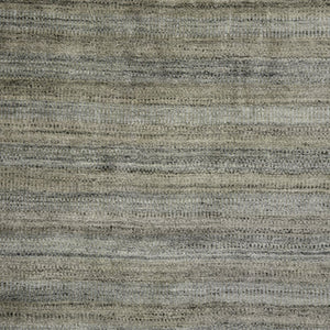 Amer Rugs Raffia Hand-woven Striped Area Rug - Luxurious New Zealand Wool With Art Silk For Elegant Decor Silver Gray Wool, Viscose Raf50203