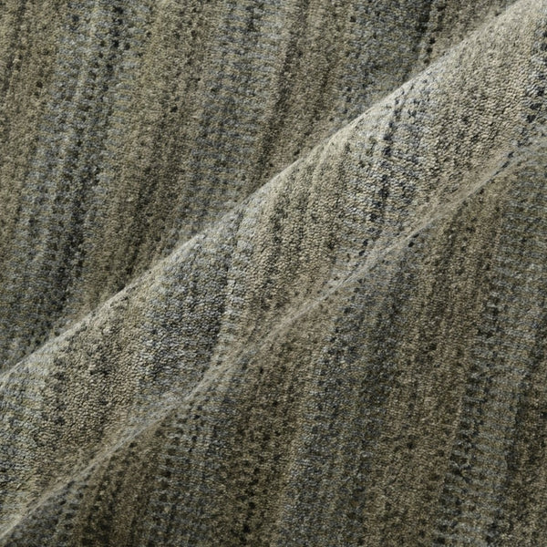 Amer Rugs Raffia Hand-woven Striped Area Rug - Luxurious New Zealand Wool With Art Silk For Elegant Decor Silver Gray Wool, Viscose Raf50203