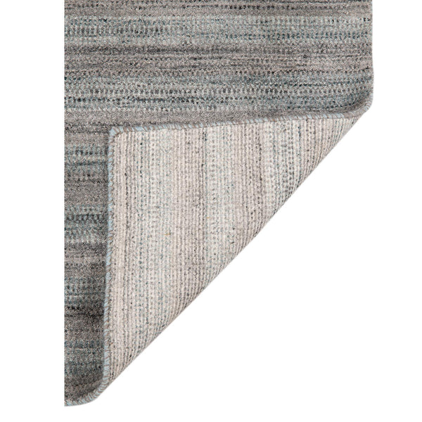 Raffia Hand-woven Wool Striped Area Rug with Art Silk Sheen for Modern and Traditional Rooms