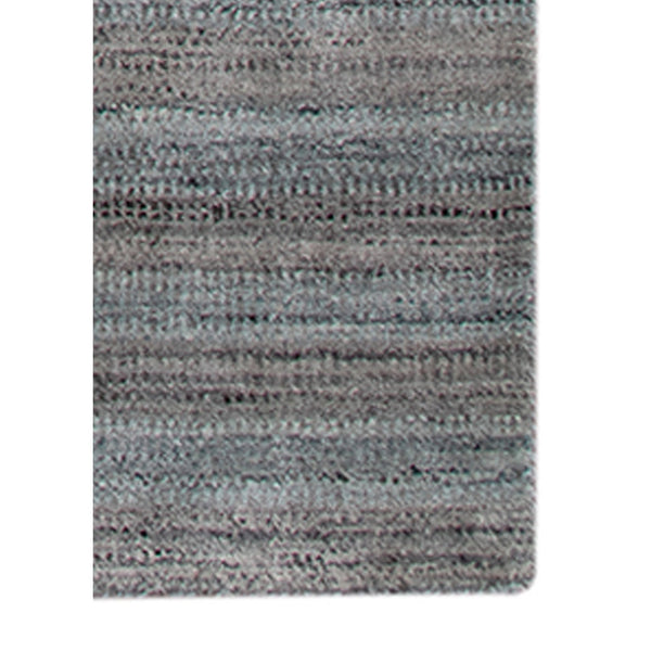 Raffia Hand-woven Wool Striped Area Rug with Art Silk Sheen for Modern and Traditional Rooms