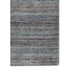 Raffia Hand-woven Wool Striped Area Rug with Art Silk Sheen for Modern and Traditional Rooms