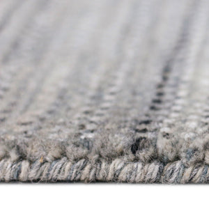 Raffia Hand-woven Wool Striped Area Rug with Art Silk Sheen for Modern and Traditional Rooms